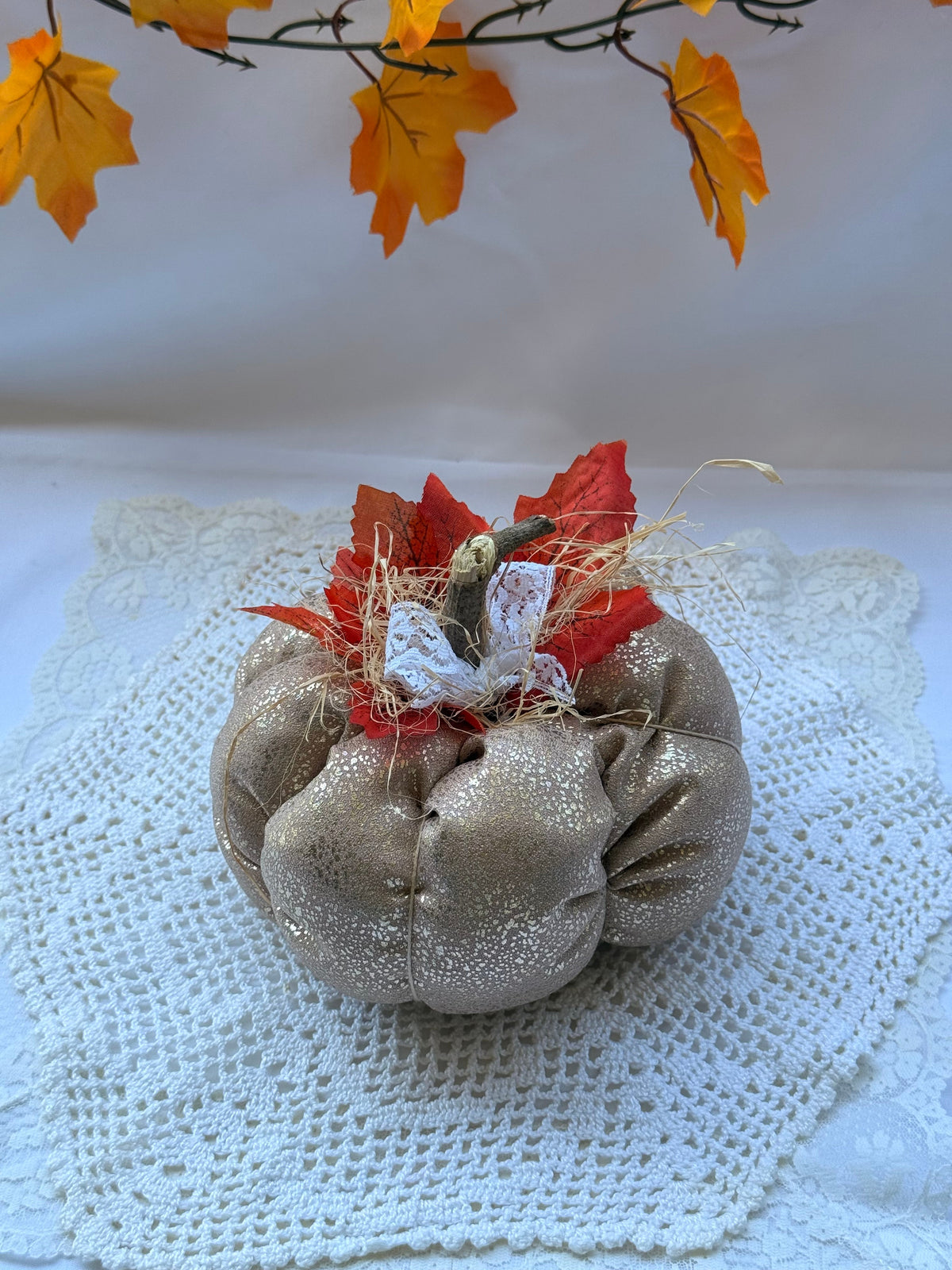 Calabaza Decorativa Dorada Grande
